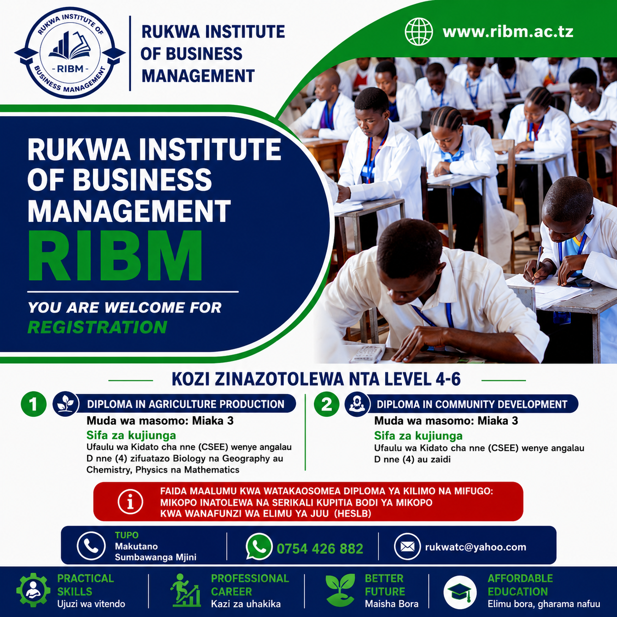 Ordinary Diploma in Agriculture Production